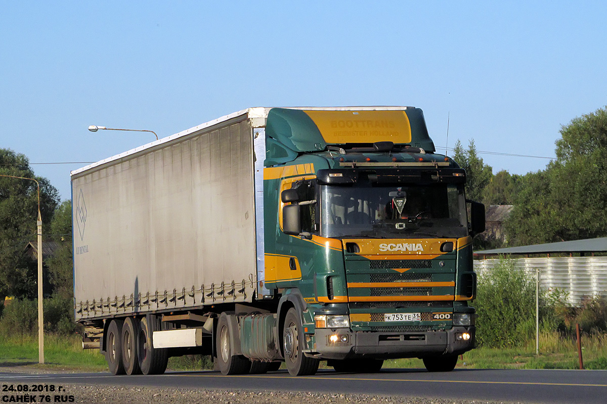 Белгородская область, № К 753 ТЕ 31 — Scania ('1996) R124L