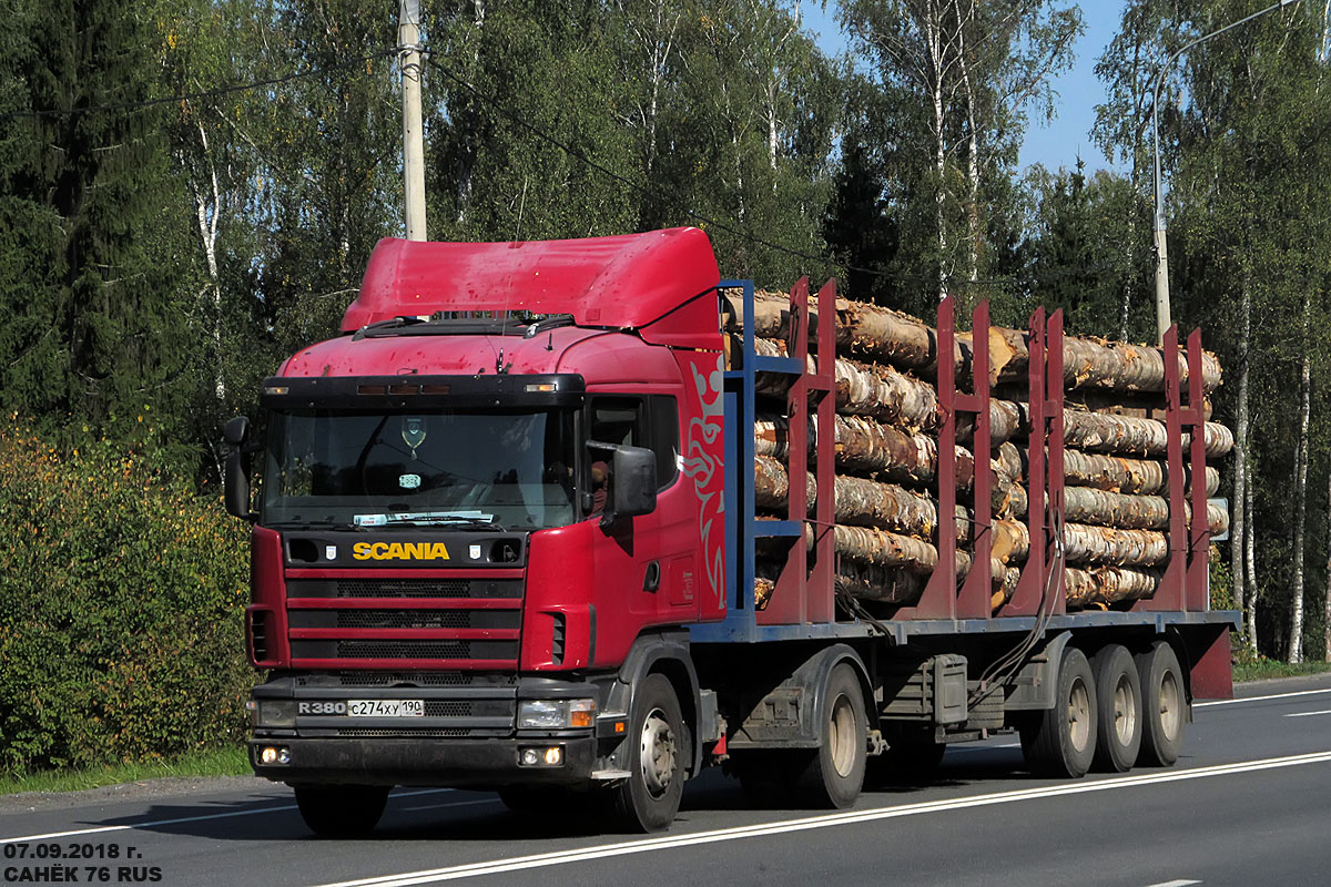 Московская область, № С 274 ХУ 190 — Scania ('1996) R380