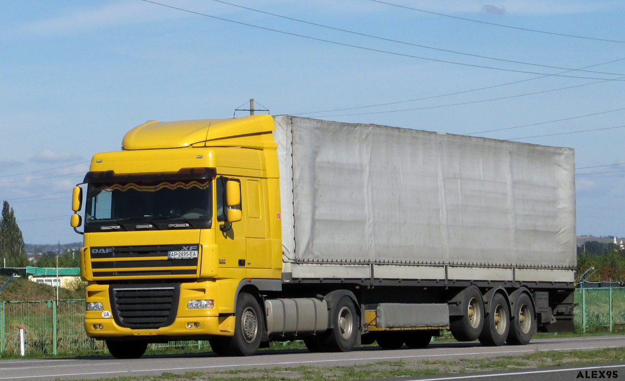 Запорожская область, № АР 2895 ЕА — DAF XF105 FT