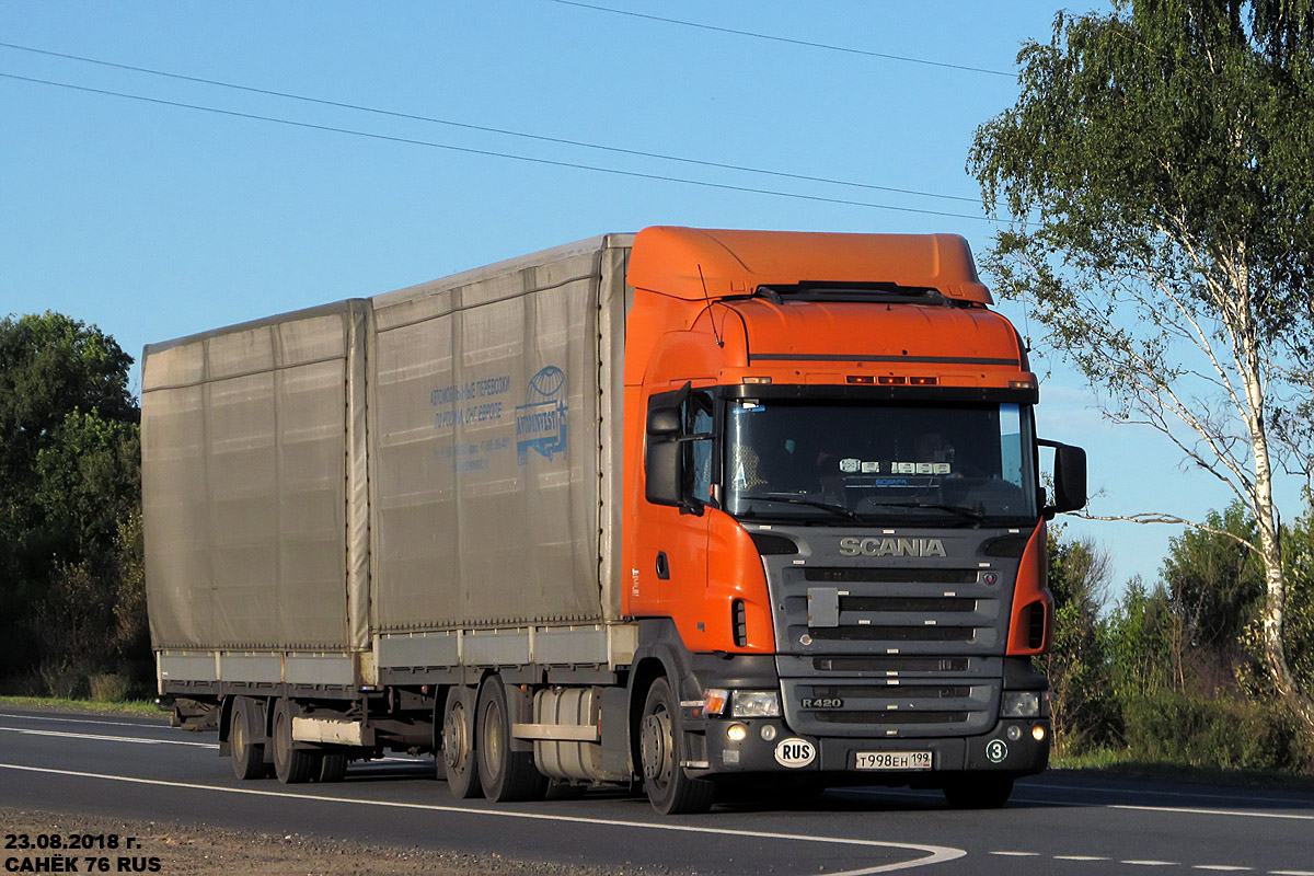 Москва, № Т 998 ЕН 199 — Scania ('2004) R420