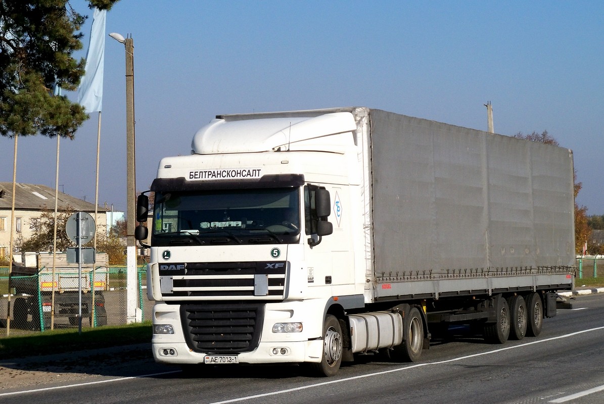 Брестская область, № АЕ 7013-1 — DAF XF105 FT