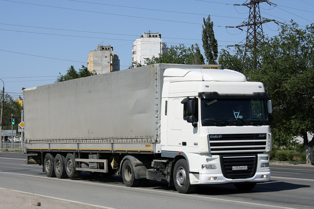 Смоленская область, № А 353 ВМ 67 — DAF XF105 FT