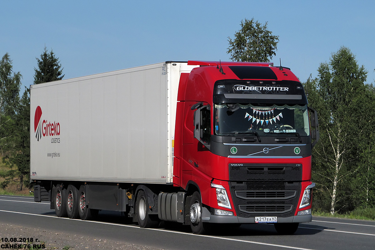 Смоленская область, № А 217 ЕА 67 — Volvo ('2012) FH.500