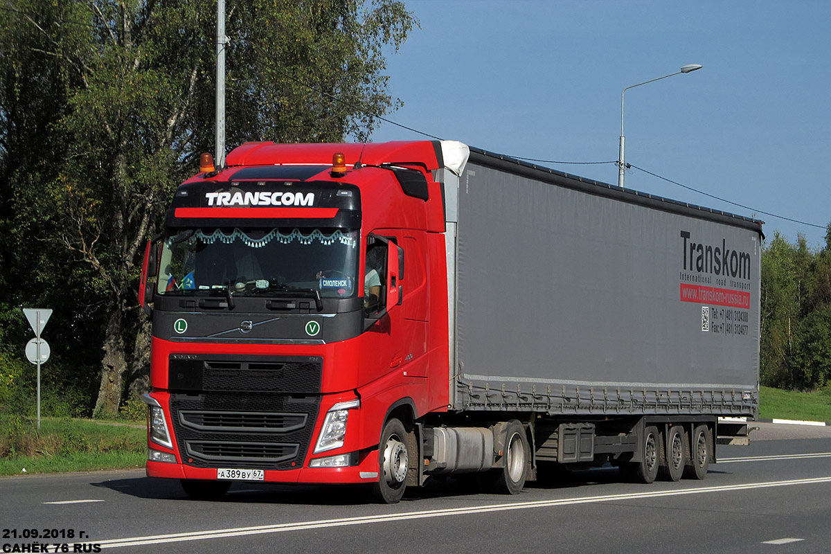 Смоленская область, № А 389 ВУ 67 — Volvo ('2012) FH.460 [X9P]