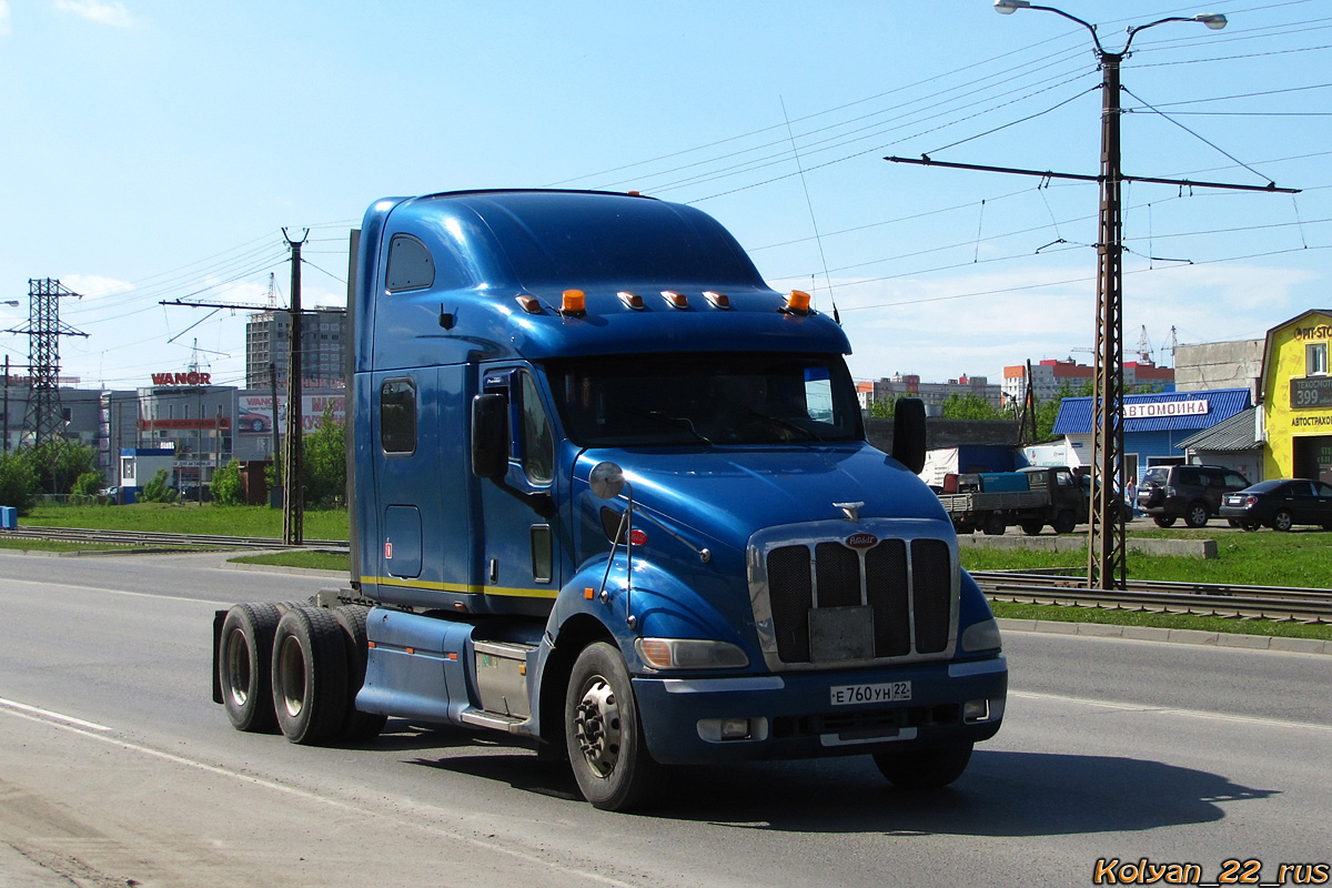 Алтайский край, № Е 760 УН 22 — Peterbilt 387