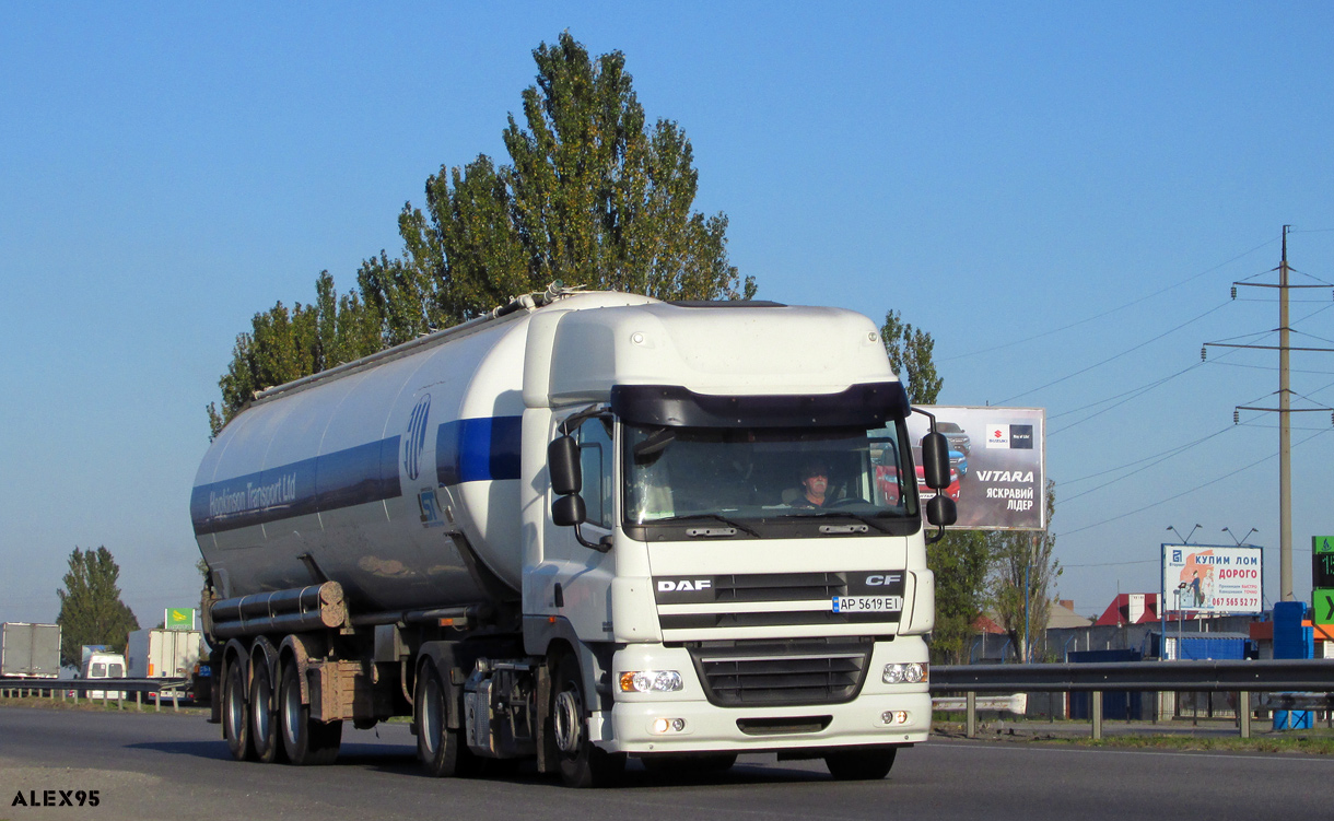 Запорожская область, № АР 5619 ЕІ — DAF CF85 FT