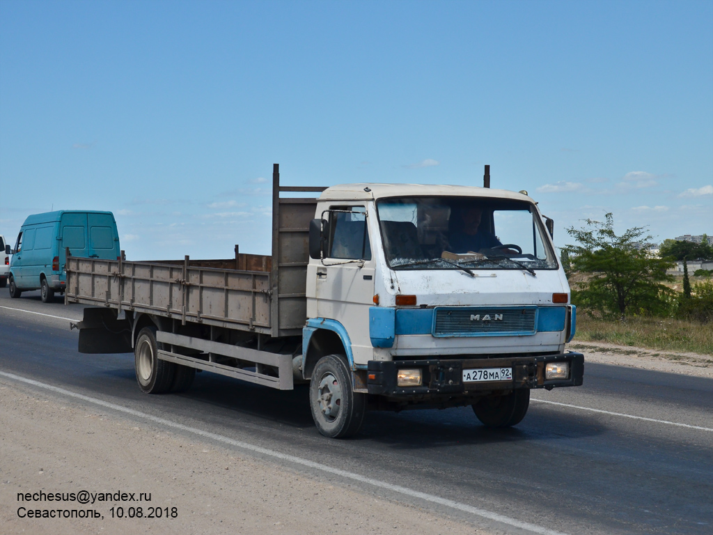 Севастополь, № А 278 МА 92 — MAN Volkswagen G90