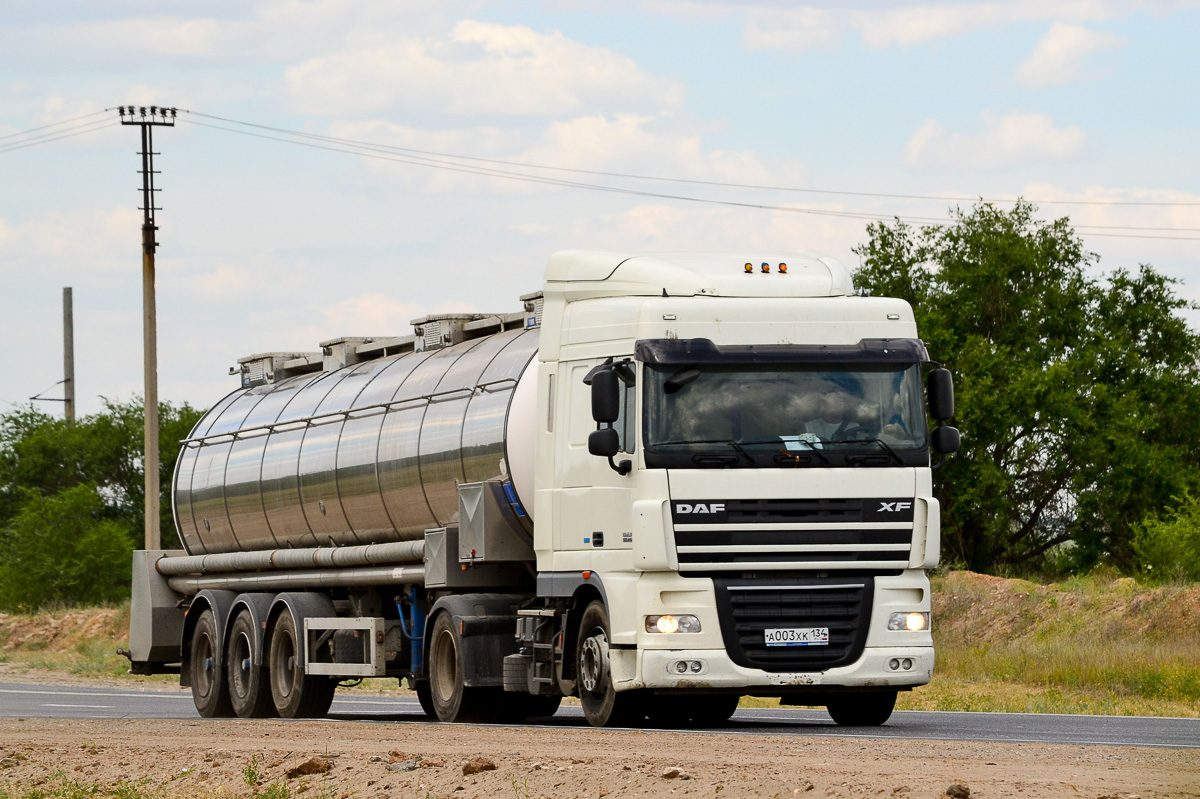 Волгоградская область, № А 003 ХК 134 — DAF XF105 FT