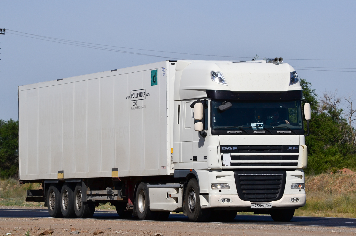 Челябинская область, № У 758 МР 174 — DAF XF105 FT