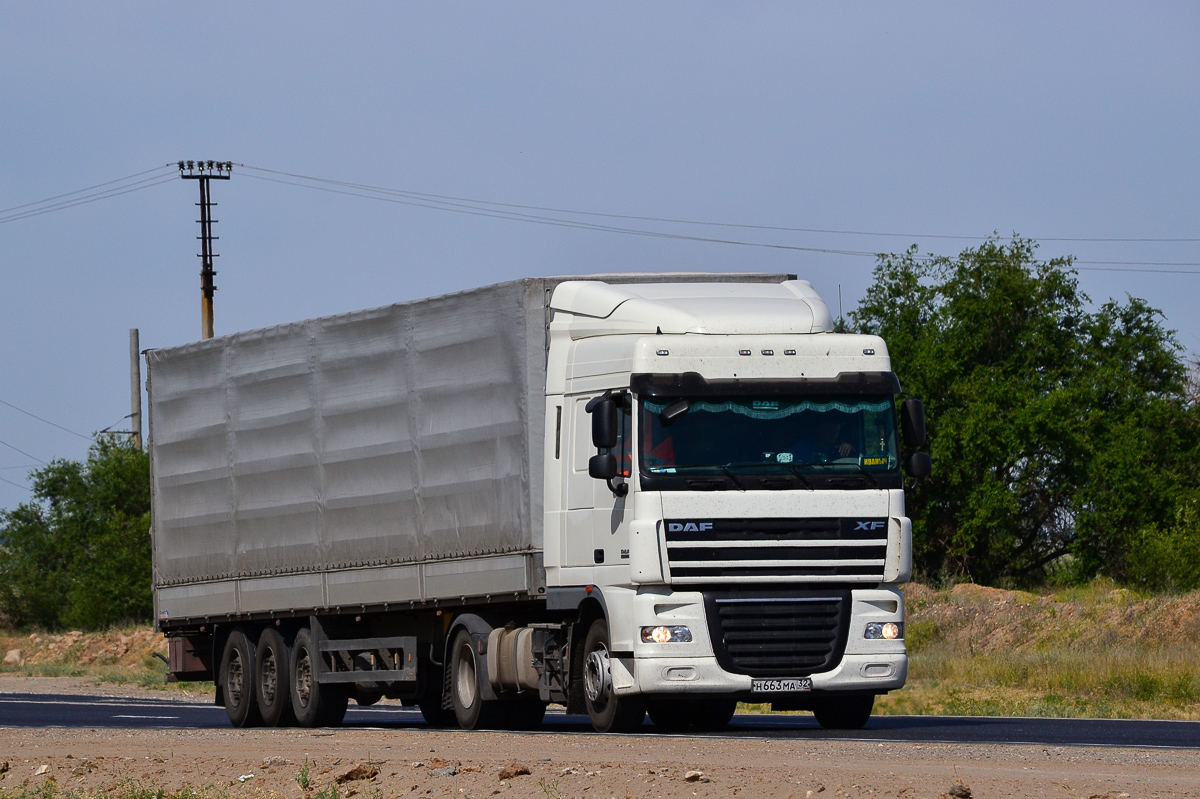 Брянская область, № Н 663 МА 32 — DAF XF105 FT