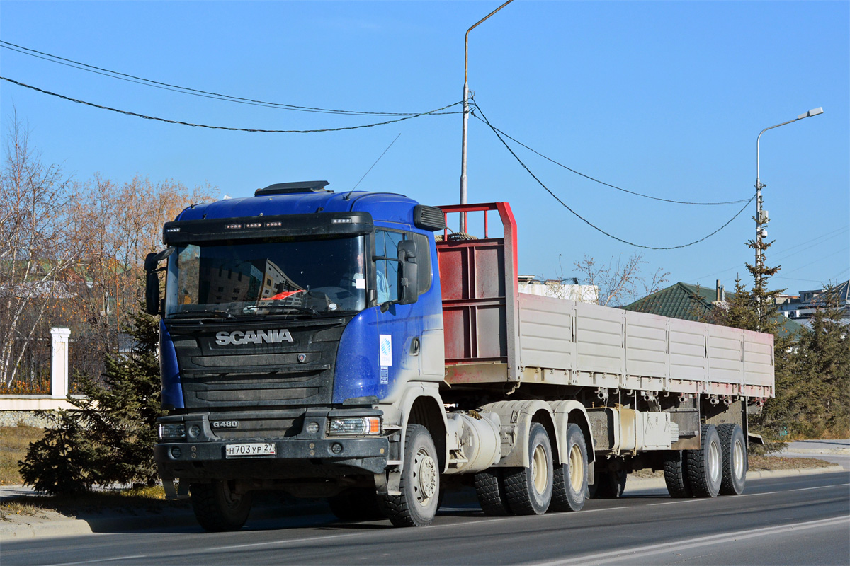 Саха (Якутия), № Н 703 УР 27 — Scania ('2013) G480