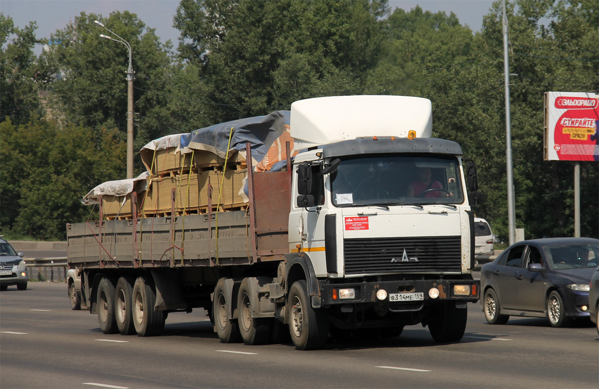 Красноярский край, № В 314 МЕ 159 — МАЗ-6422A8