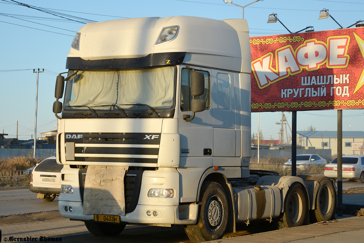 Киргизия, № 01 0433 M — DAF XF105 FTS