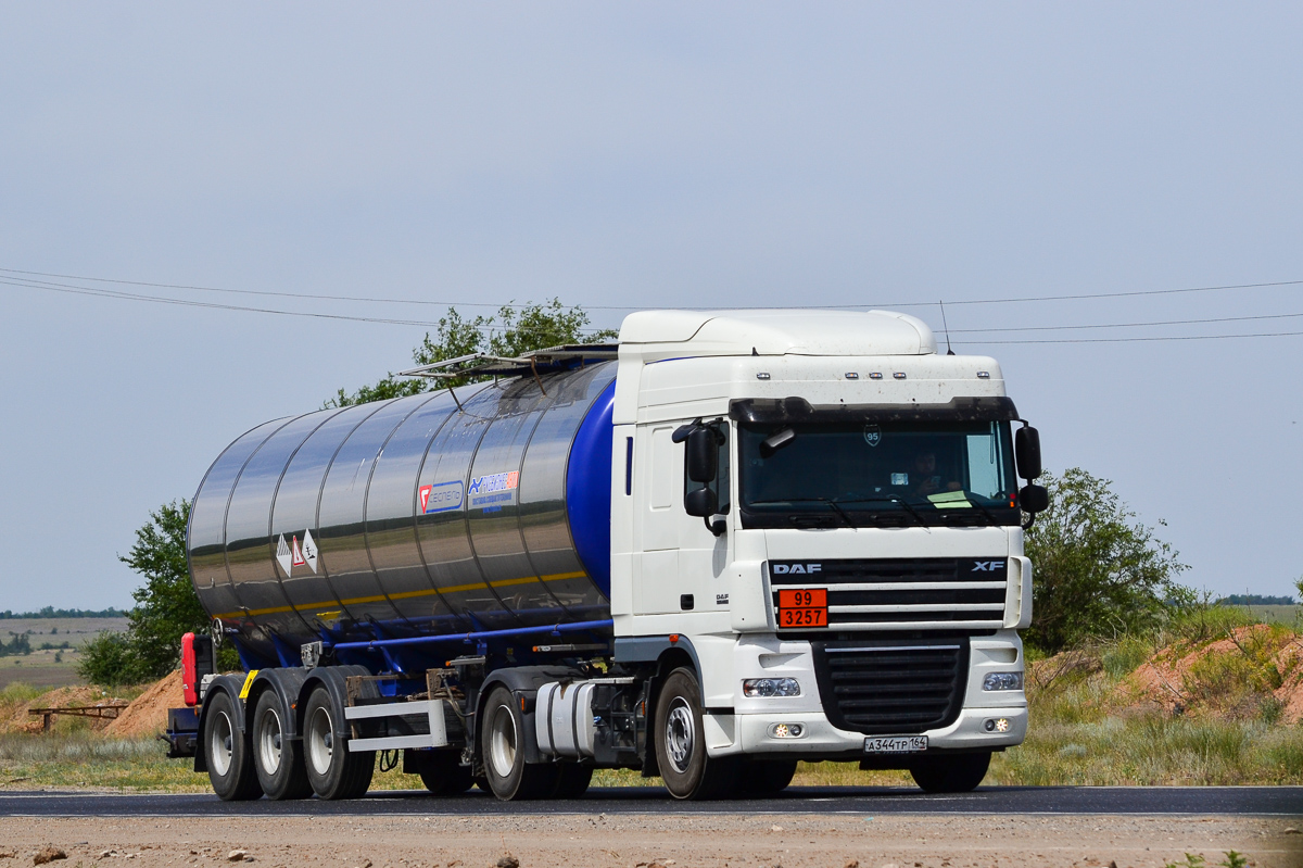 Саратовская область, № А 344 ТР 164 — DAF XF105 FT