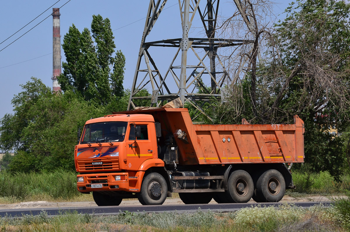 Волгоградская область, № С 987 НХ 34 — КамАЗ-6520-06 [65200F]