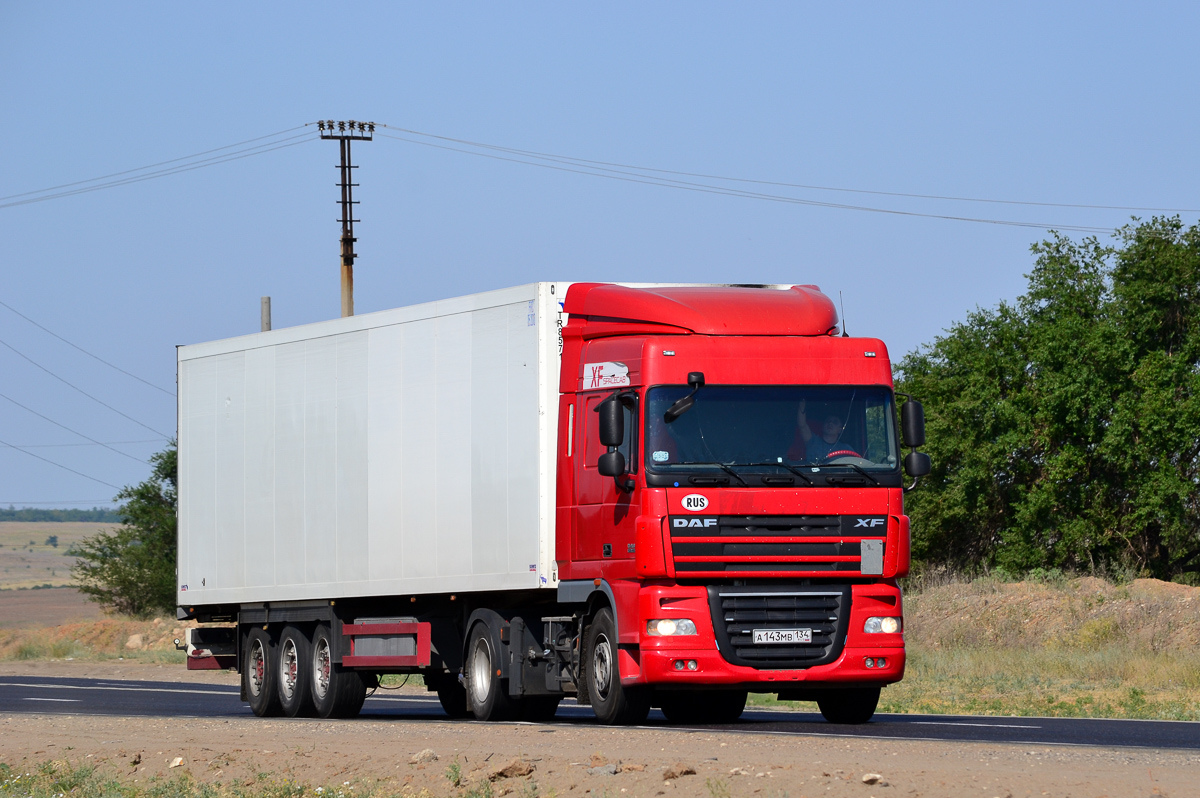 Волгоградская область, № А 143 МВ 134 — DAF XF105 FT