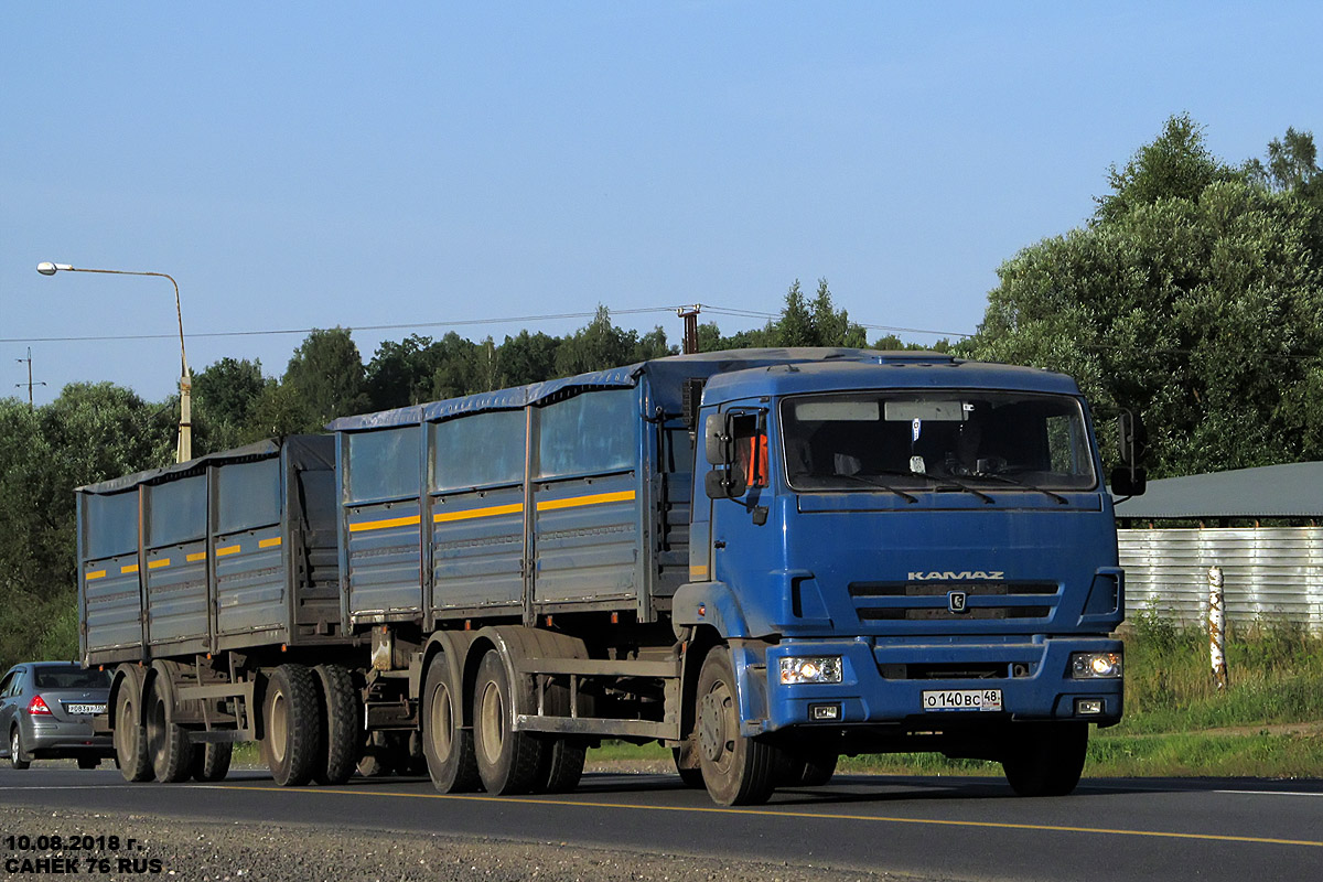 Липецкая область, № О 140 ВС 48 — КамАЗ-65117-L4