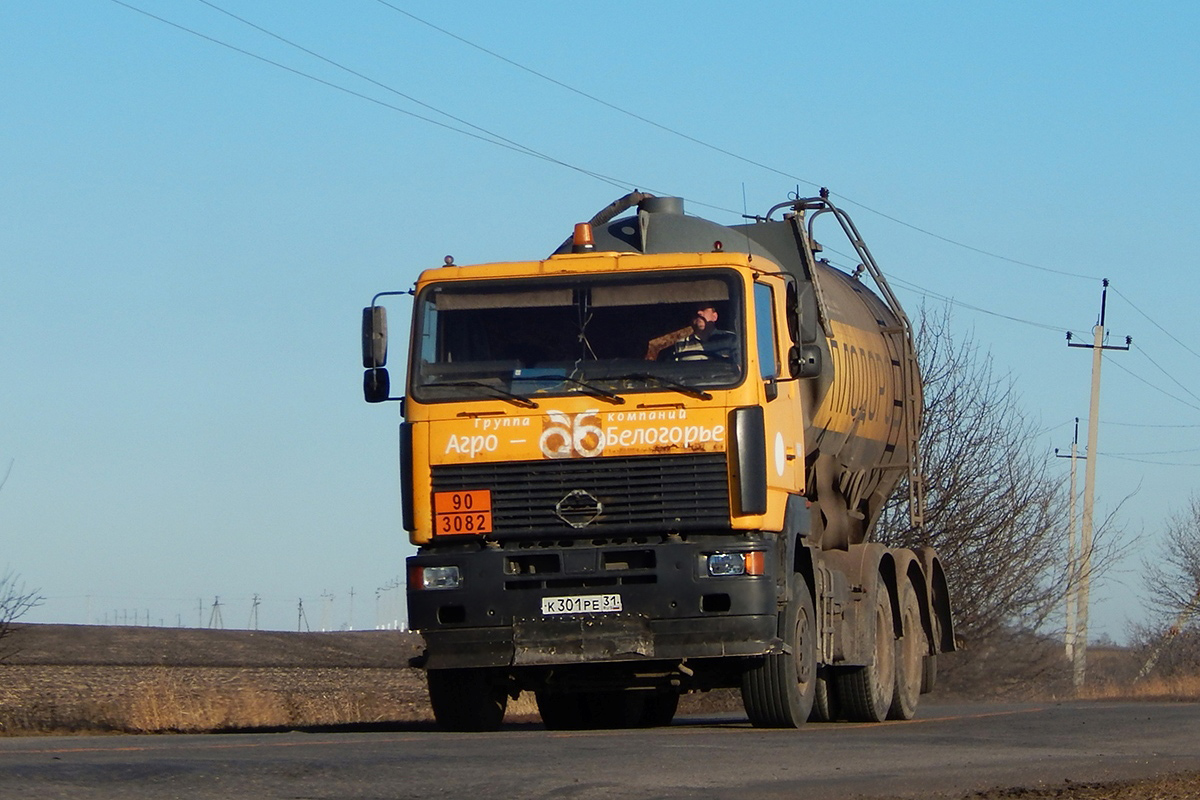 Белгородская область, № К 301 РЕ 31 — МАЗ-MAN-7312