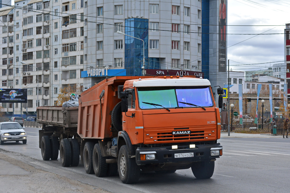 Саха (Якутия), № Н 176 КО 14 — КамАЗ-65115 [651150]