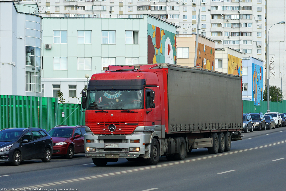 Москва, № К 666 МО 197 — Mercedes-Benz Actros ('1997) 1840