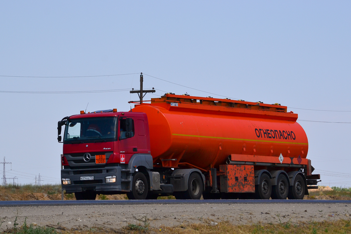 Волгоградская область, № В 314 ХВ 134 — Mercedes-Benz Axor 1840 [Z9M]