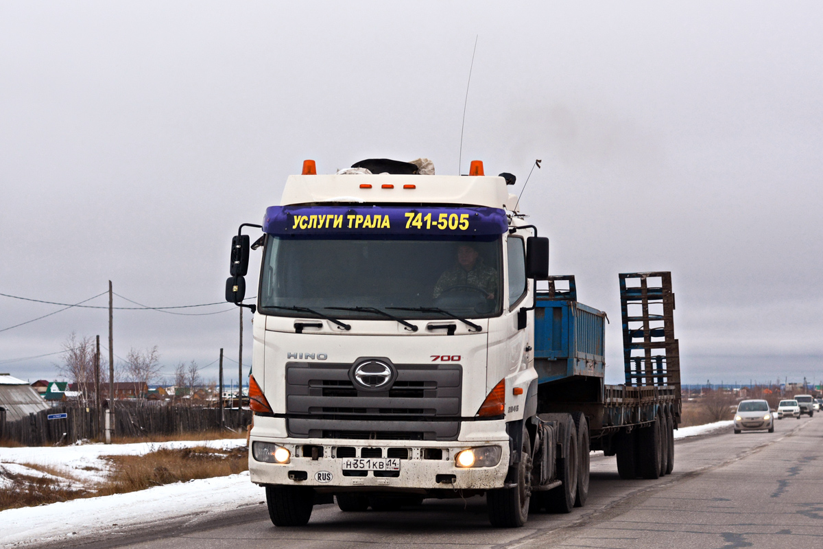 Саха (Якутия), № Н 351 КВ 14 — Hino 700