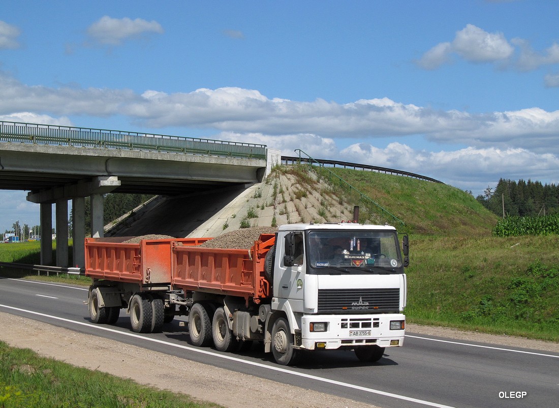 Могилёвская область, № АВ 3755-6 — МАЗ-6501 (общая модель)