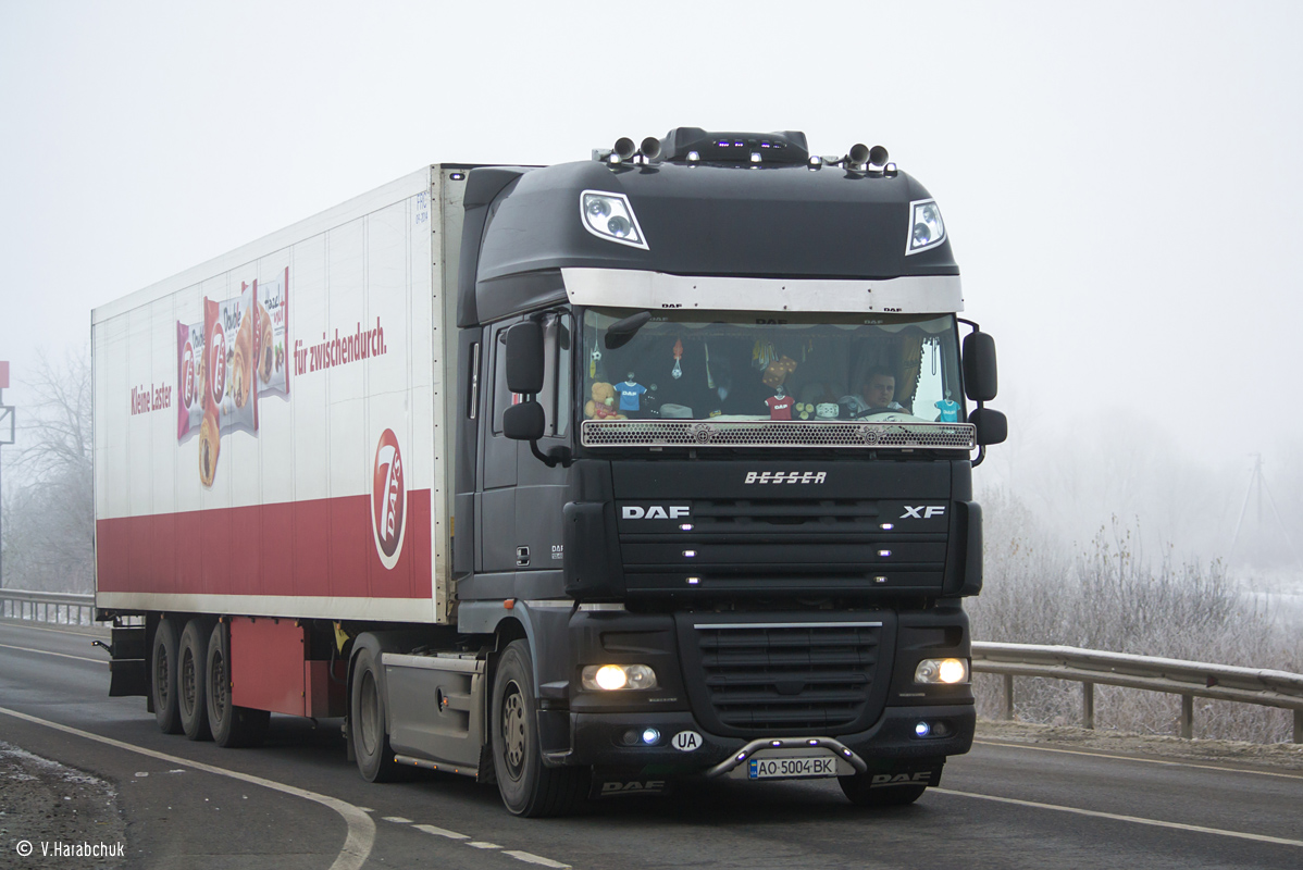 Закарпатская область, № АО 5004 ВК — DAF XF105 FT