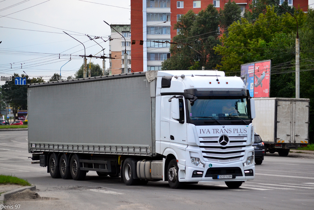 Закарпатская область, № АО 0516 ВМ — Mercedes-Benz Actros ('2011) 1845