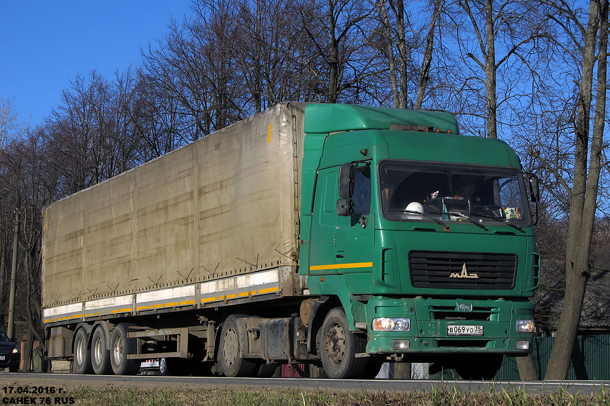 Вологодская область, № В 069 УО 35 — МАЗ-5440A9