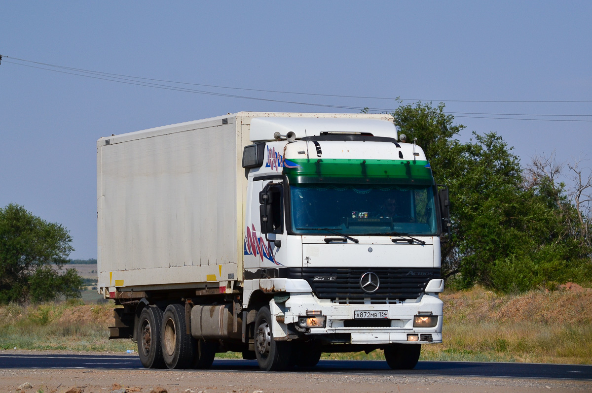 Волгоградская область, № А 872 МВ 134 — Mercedes-Benz Actros ('1997) 2540