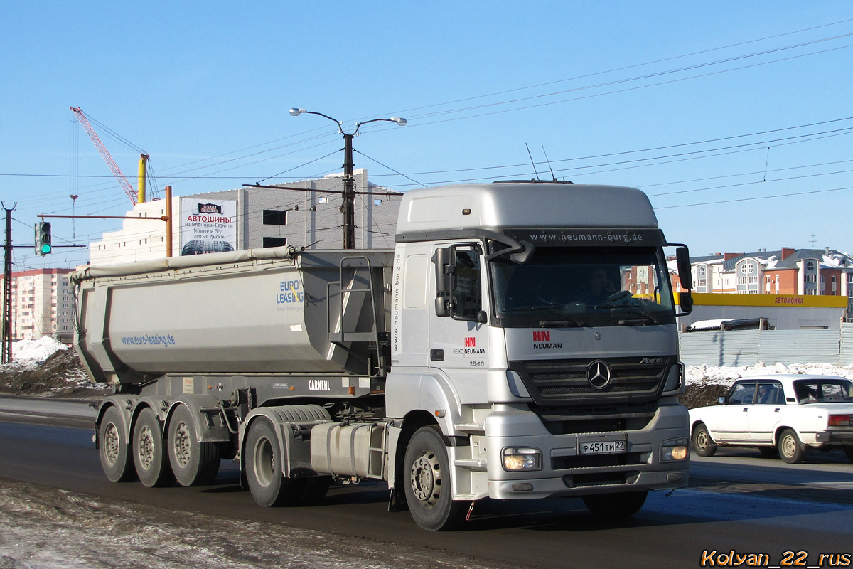 Алтайский край, № Р 451 ТМ 22 — Mercedes-Benz Axor 1840