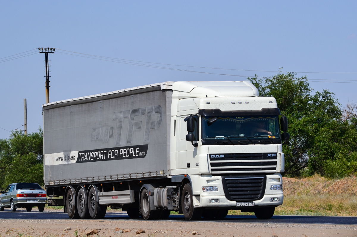 Брянская область, № Н 803 КВ 32 — DAF XF105 FT