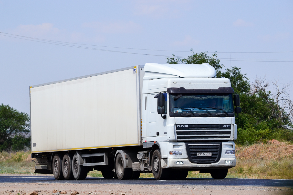 Волгоградская область, № Е 963 АМ 134 — DAF XF105 FT