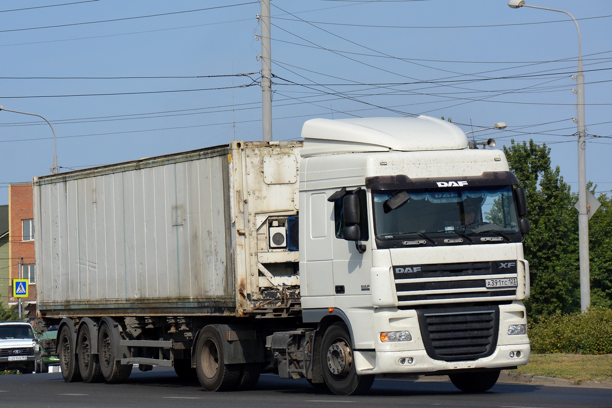 Краснодарский край, № А 391 ТС 123 — DAF XF105 FT