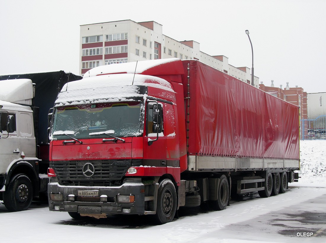 Смоленская область, № К 885 КМ 67 — Mercedes-Benz Actros ('1997)