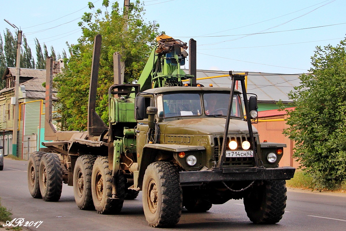 Рязанская область, № Т 714 СН 62 — Урал-4320 (общая модель)