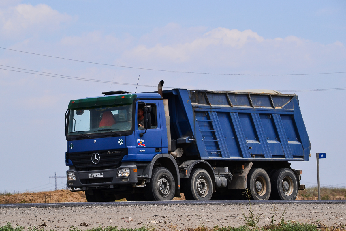 Волгоградская область, № К 821 КК 34 — Mercedes-Benz Actros ('2003) 4141