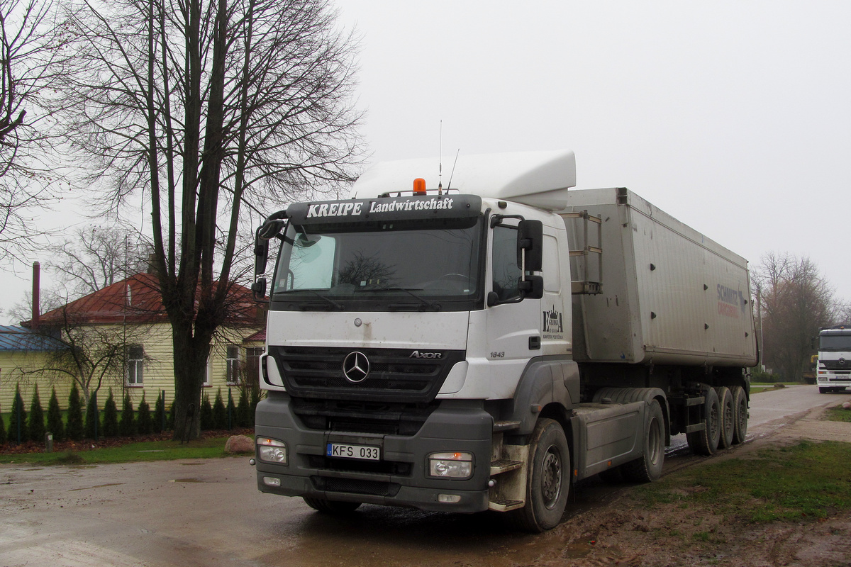 Литва, № KFS 033 — Mercedes-Benz Axor 1843