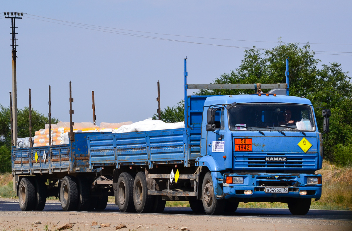 Волгоградская область, № В 349 ОО 134 — КамАЗ-65117-62