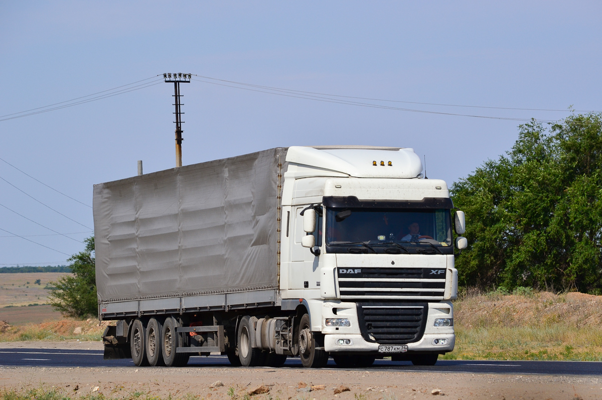 Волгоградская область, № С 787 КМ 34 — DAF XF105 FT