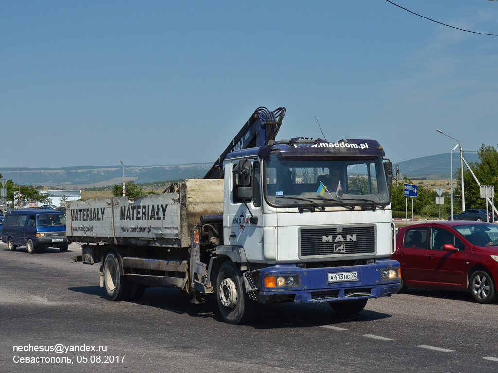 Севастополь, № А 413 НС 92 — MAN M2000 (общая модель)