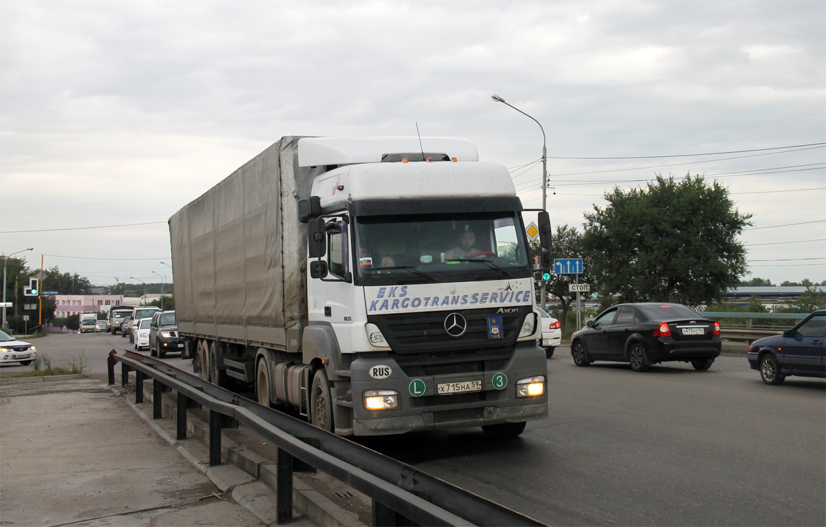 Красноярский край, № Х 715 НА 59 — Mercedes-Benz Axor 1835