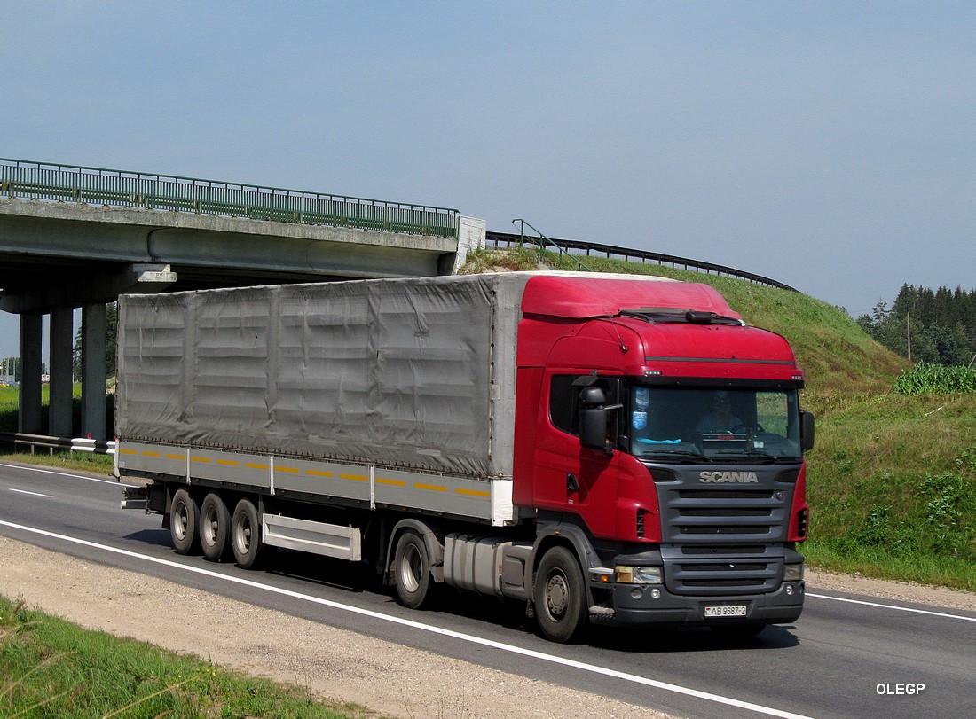 Витебская область, № АВ 9687-2 — Scania ('2004, общая модель)