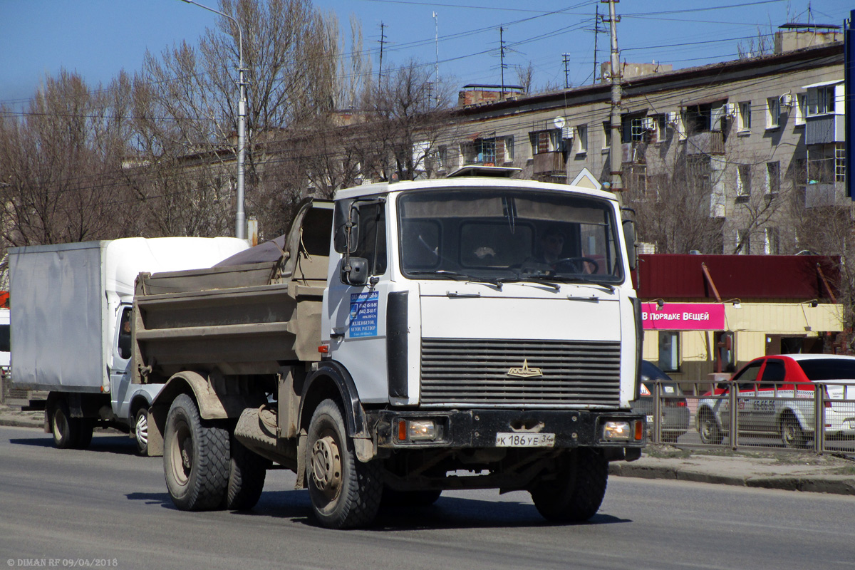 Волгоградская область, № К 186 УЕ 34 — МАЗ-555102