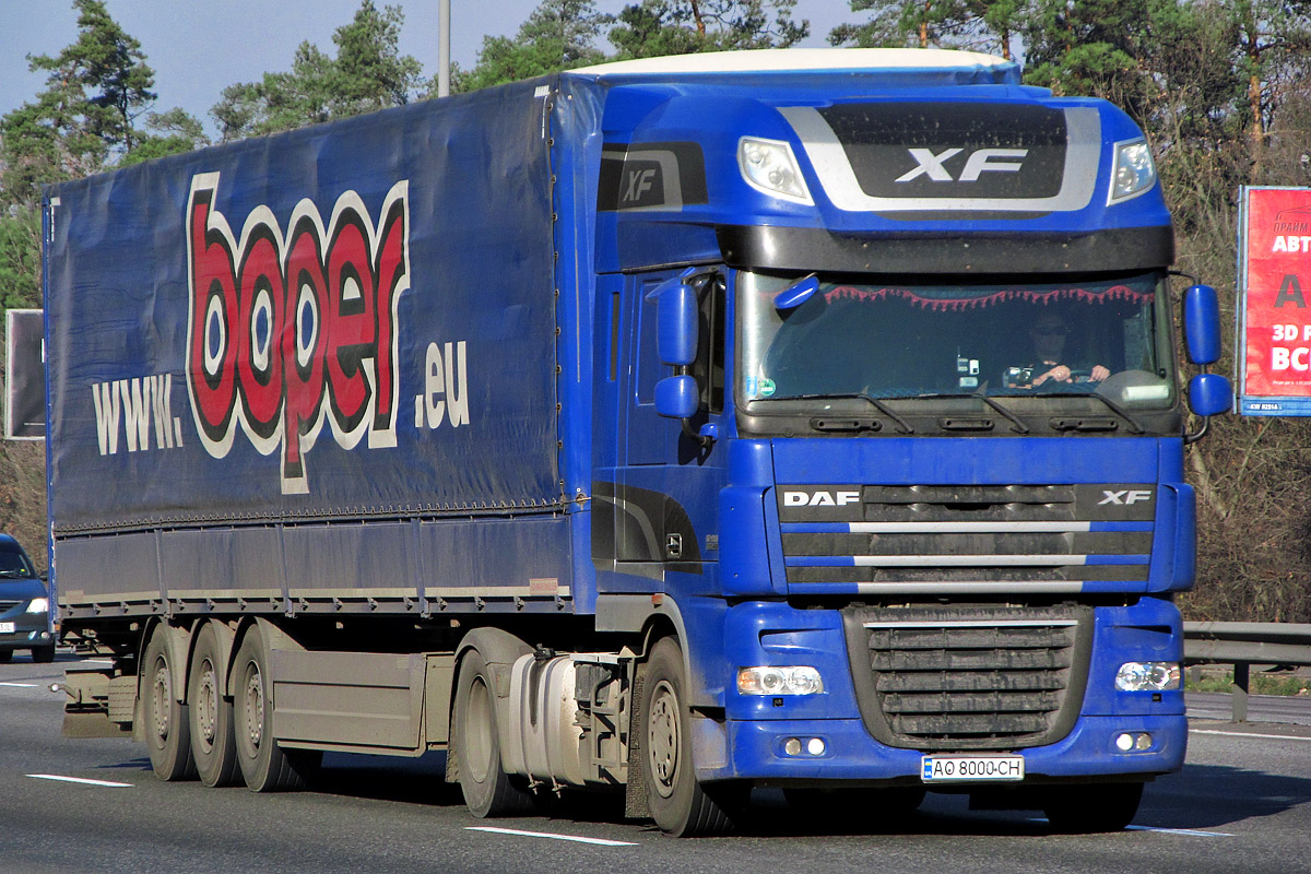 Закарпатская область, № АО 8000 СН — DAF XF105 FT