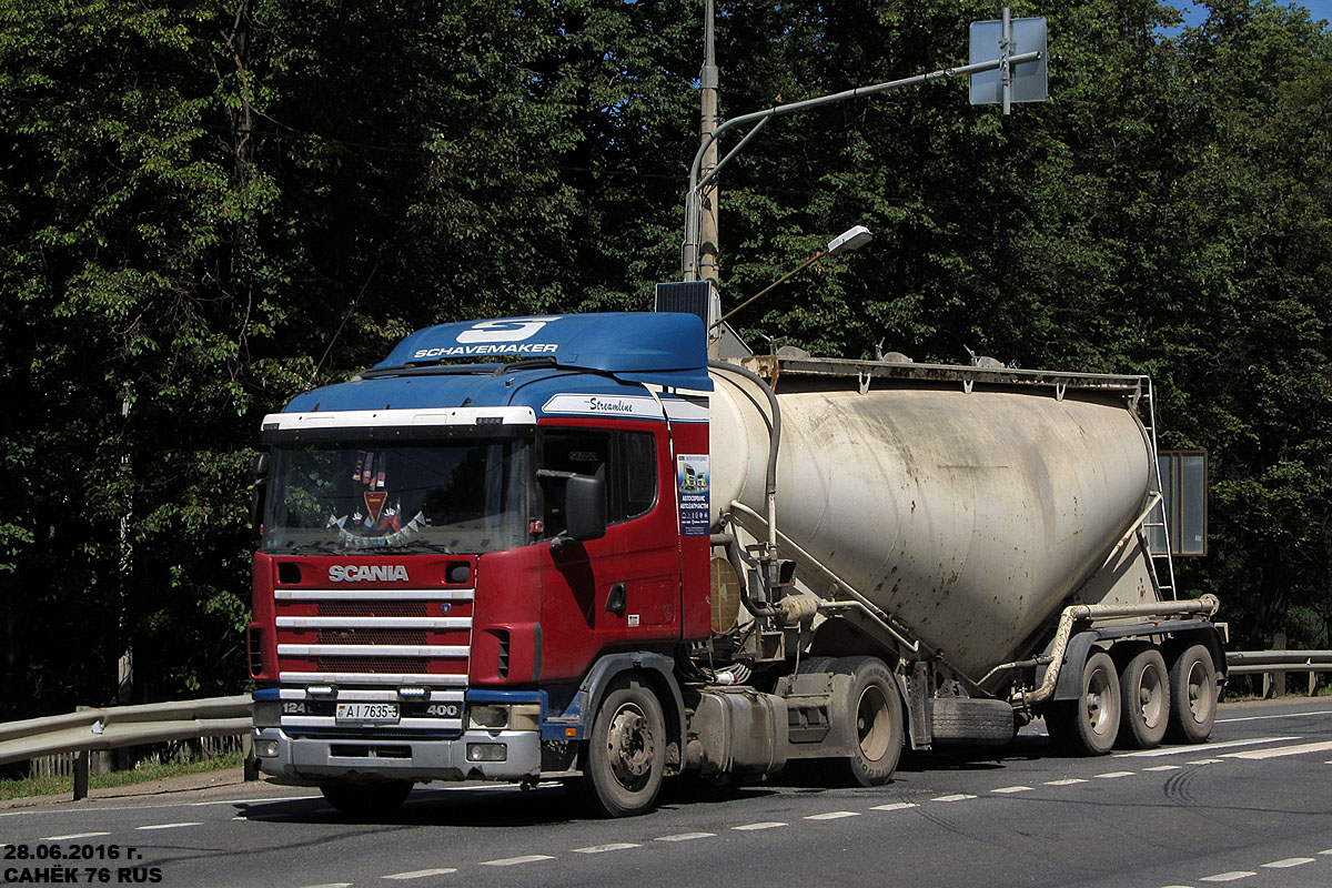 Гомельская область, № АІ 7635-3 — Scania ('1996) R124L