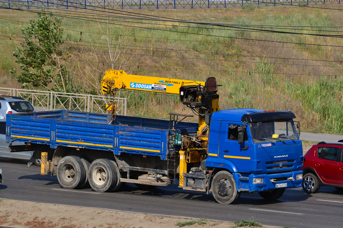 Волгоградская область, № А 414 СМ 134 — КамАЗ-65117 (общая модель)