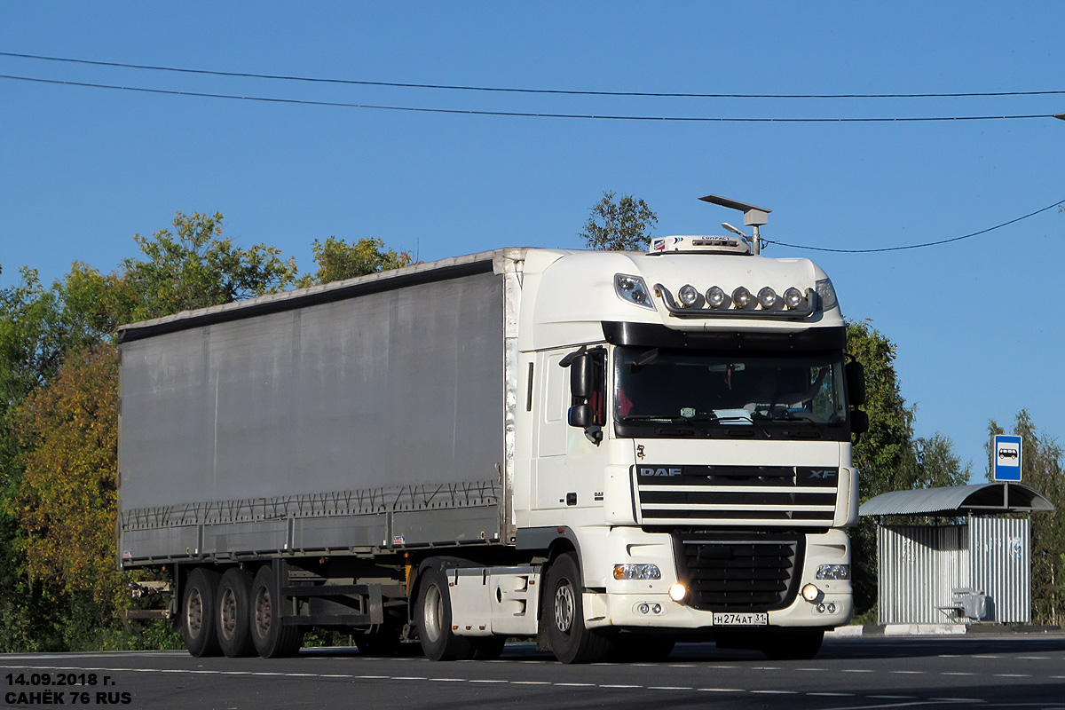 Белгородская область, № Н 274 АТ 31 — DAF XF105 FT