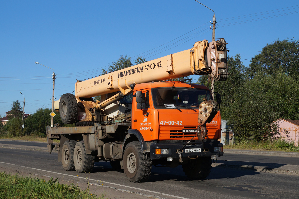 Архангельская область, № Н 100 НН 29 — КамАЗ-43118-15 [43118R]